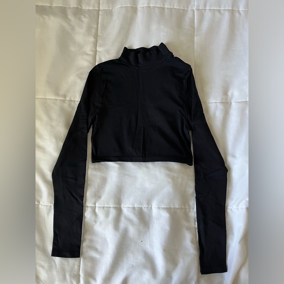 FREE PEOPLE Super Crop Seamless Turtleneck - Picture 2 of 3